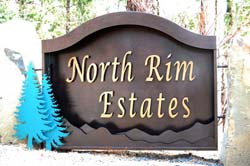 sign at north rim estates